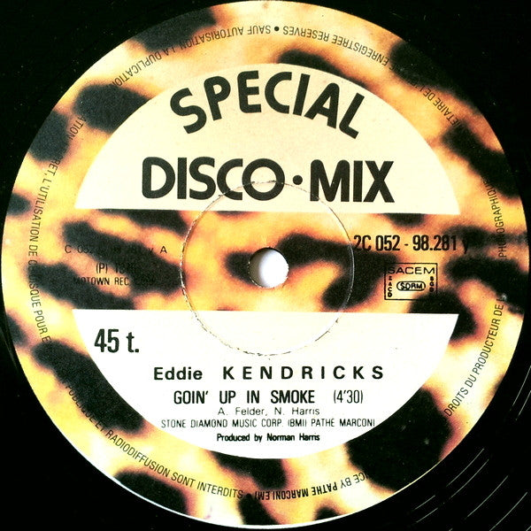 Eddie Kendricks : Goin' Up In Smoke / Sweet Tenderoni (12")