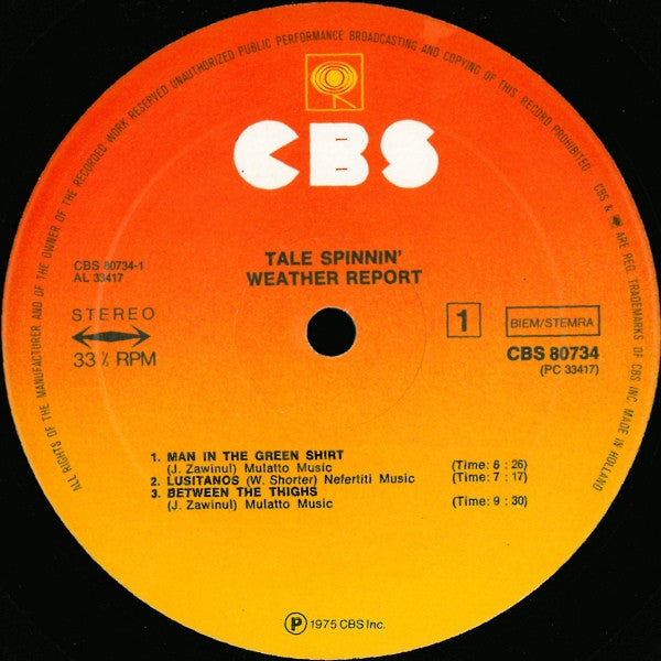 Weather Report ~ Tale Spinnin' (Vinyl) - Djungel & Jazz