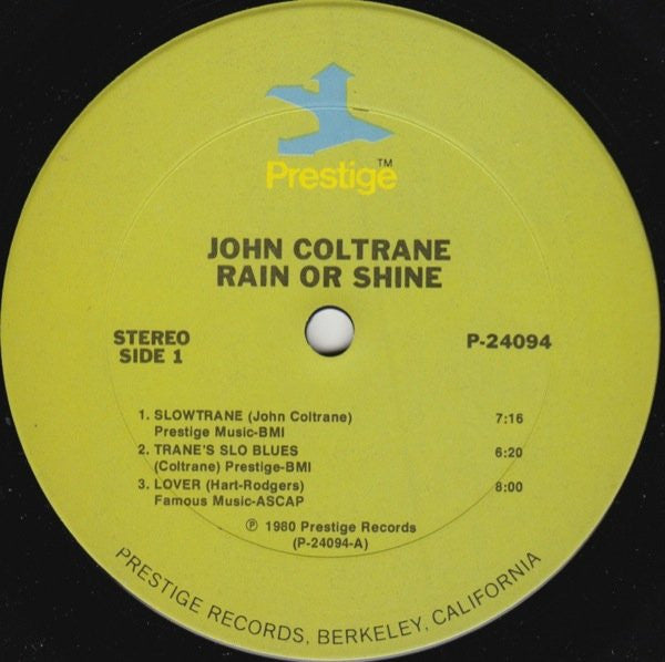 John Coltrane : Rain Or Shine (2xLP, Comp)