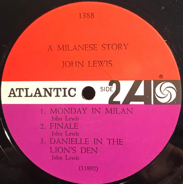 John Lewis ~ A Milanese Story (Original Soundtrack) (Vinyl) - Djungel & Jazz