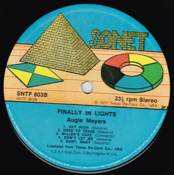 Augie Meyers ~ Finally In Lights (Vinyl) - Djungel & Jazz