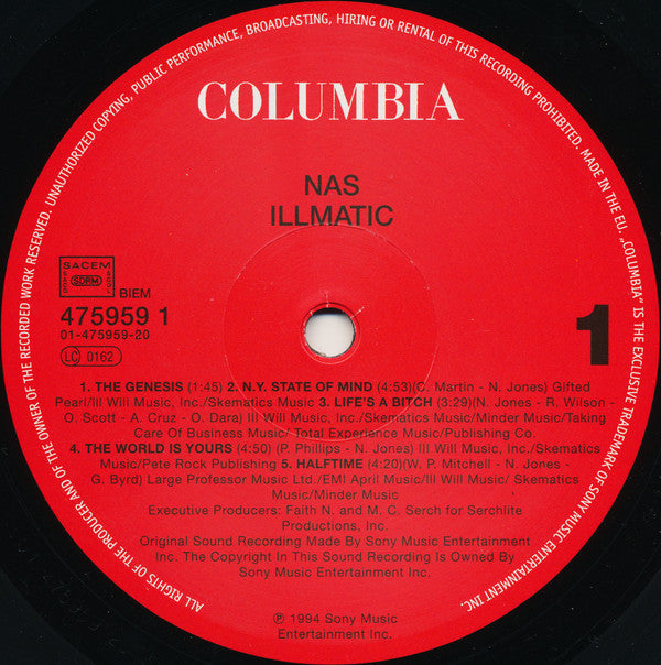 Nas ~ Illmatic (Vinyl) - Djungel & Jazz