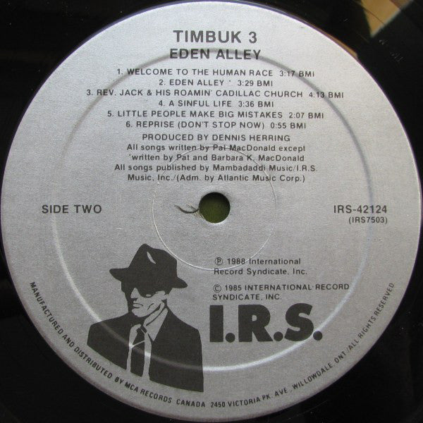 Timbuk 3 ~ Eden Alley (Vinyl) - Djungel & Jazz