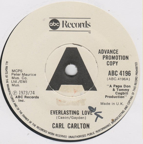 Carl Carlton ~ Everlasting Love (Vinyl) - Djungel & Jazz
