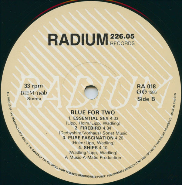 Blue For Two : Blue For Two (LP, Album)