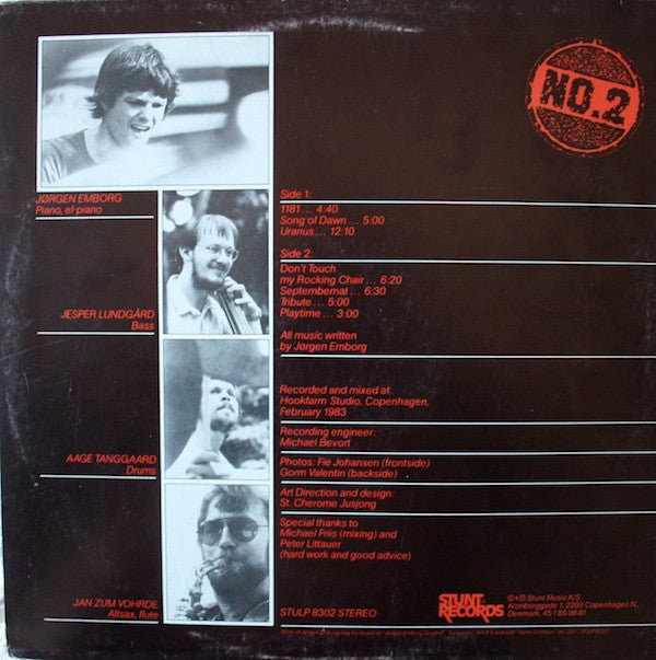Jørgen Emborg Quartet ~ No. 2 (Vinyl) - Djungel & Jazz