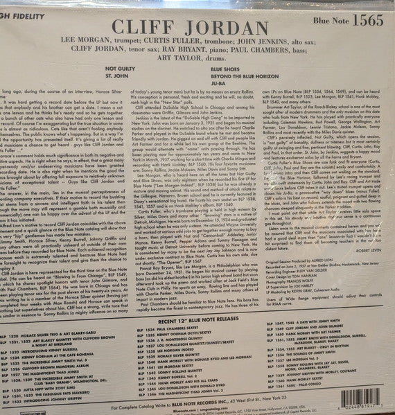 Cliff Jordan ~ Cliff Jordan (Vinyl) - Djungel & Jazz