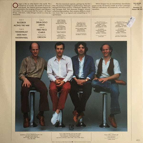 Oregon : In Performance (2xLP, Album, Gat)