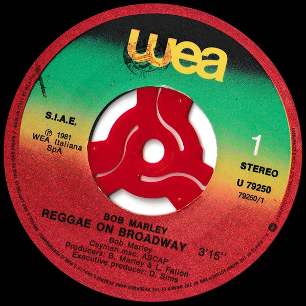 Bob Marley : Reggae On Broadway (7")