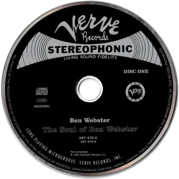 Ben Webster ~ The Soul Of Ben Webster (Vinyl) - Djungel & Jazz