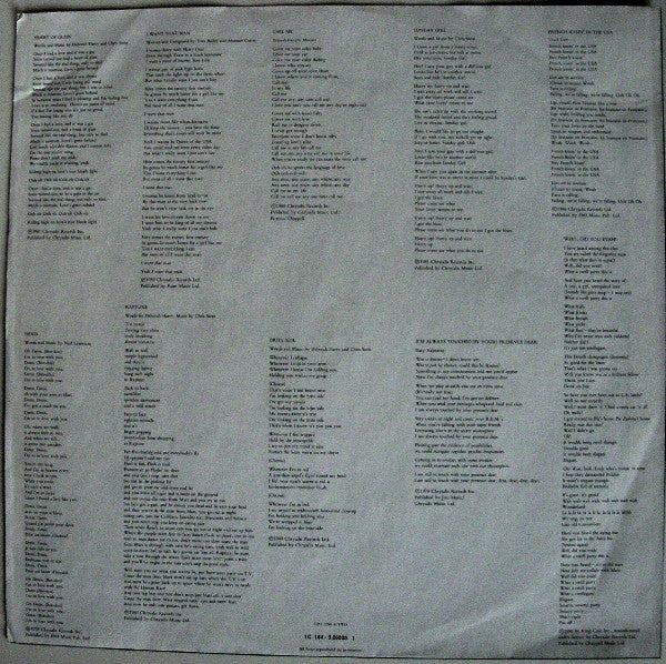 Deborah Harry and Blondie ~ The Complete Picture - The Very Best Of Deborah Harry And Blondie (Vinyl) - Djungel & Jazz