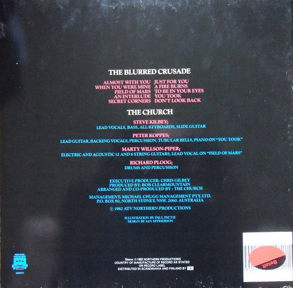 The Church : The Blurred Crusade (LP, Album, Gat)