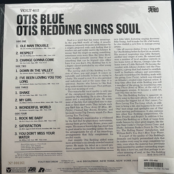 Otis Redding ~ Otis Blue / Otis Redding Sings Soul (Vinyl) - Djungel & Jazz