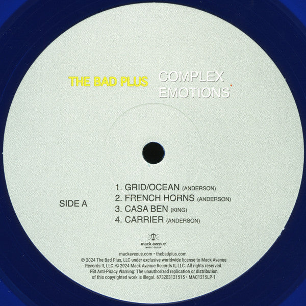 The Bad Plus ~ Complex Emotions (Vinyl) - Djungel & Jazz