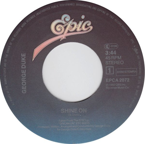 George Duke ~ Shine On (Vinyl) - Djungel & Jazz