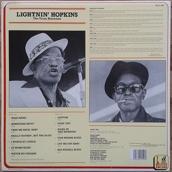 Lightnin' Hopkins ~ The Texas Bluesman (Vinyl) - Djungel & Jazz