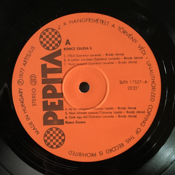 Zsuzsa Koncz : X. (LP, Album)