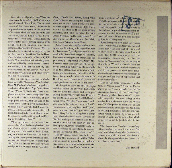 Bob Brookmeyer ~ Trombone Jazz Samba / Bossa Nova (Vinyl) - Djungel & Jazz