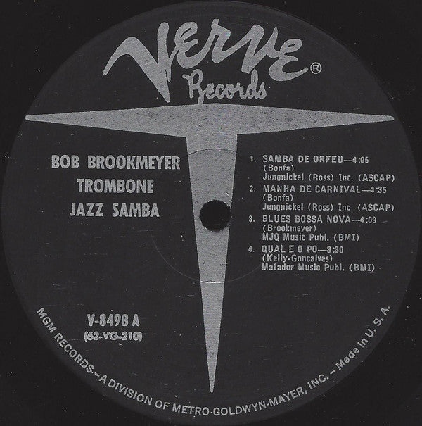 Bob Brookmeyer ~ Trombone Jazz Samba / Bossa Nova (Vinyl) - Djungel & Jazz