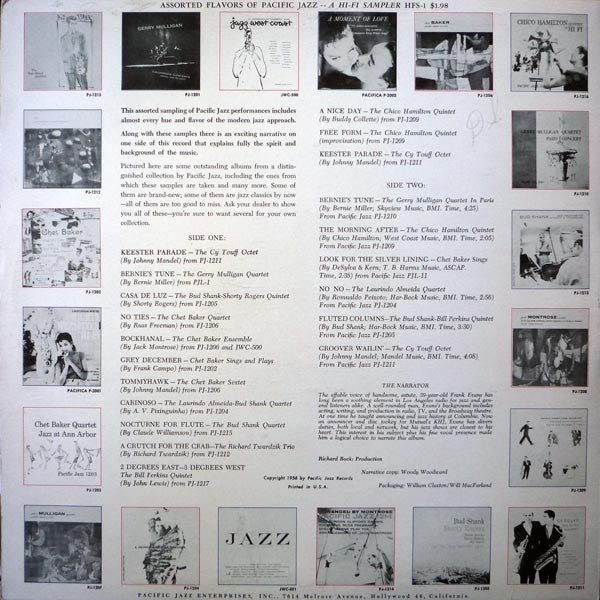 Various ~ Assorted Flavors Of Pacific Jazz - A Hi-Fi Sampler (Vinyl) - Djungel & Jazz