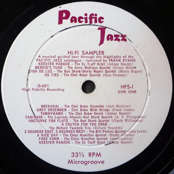 Various ~ Assorted Flavors Of Pacific Jazz - A Hi-Fi Sampler (Vinyl) - Djungel & Jazz
