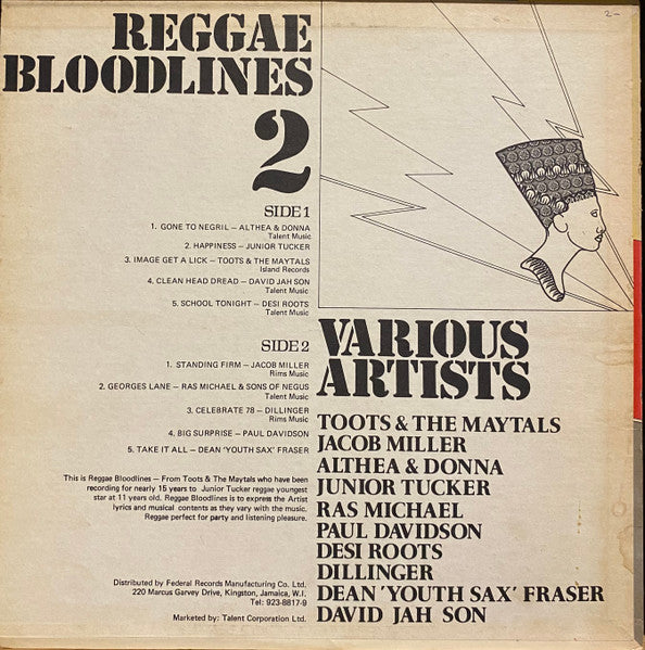 Various : Reggae Bloodlines 2 (LP, Comp)