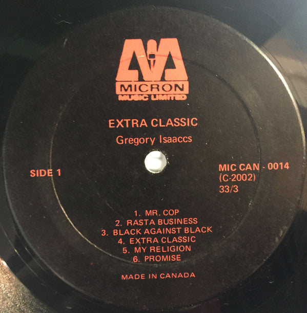 Gregory Isaacs : Extra Classic (LP, Album, Bla)