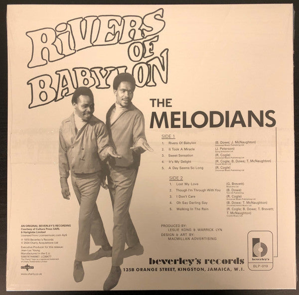 The Melodians ~ Rivers Of Babylon (Vinyl) - Djungel & Jazz
