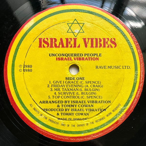 Israel Vibration : Unconquered People (LP, Album)