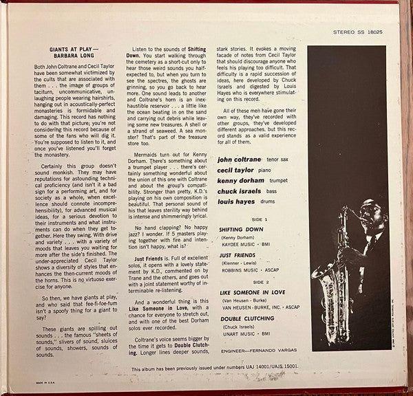 John Coltrane ~ Coltrane Time (Vinyl) - Djungel & Jazz