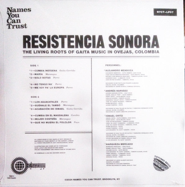Various ~ Resistencia Sonora - The Living Roots Of Gaita Music In Ovejas, Colombia (Vinyl) - Djungel & Jazz