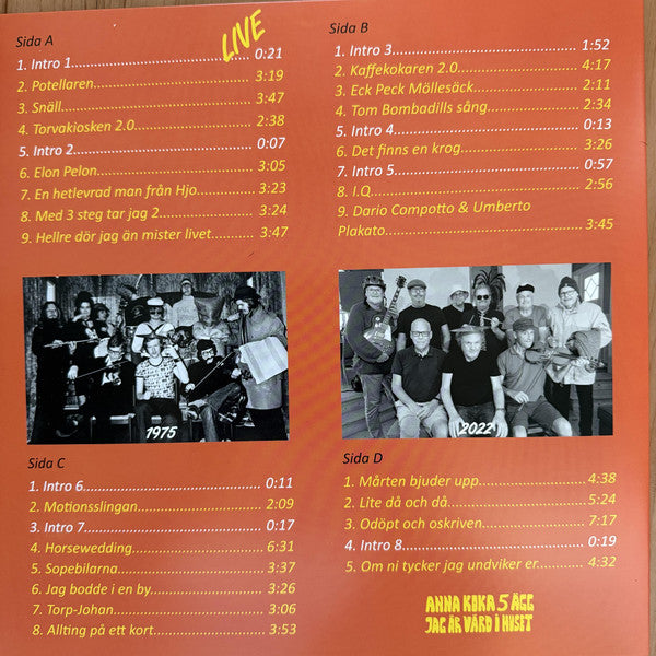 Anna Koka 5 Ägg Jag Är Värd I Huset ~ Live Sagan Om Äggens Återkomst (Vinyl) - Djungel & Jazz