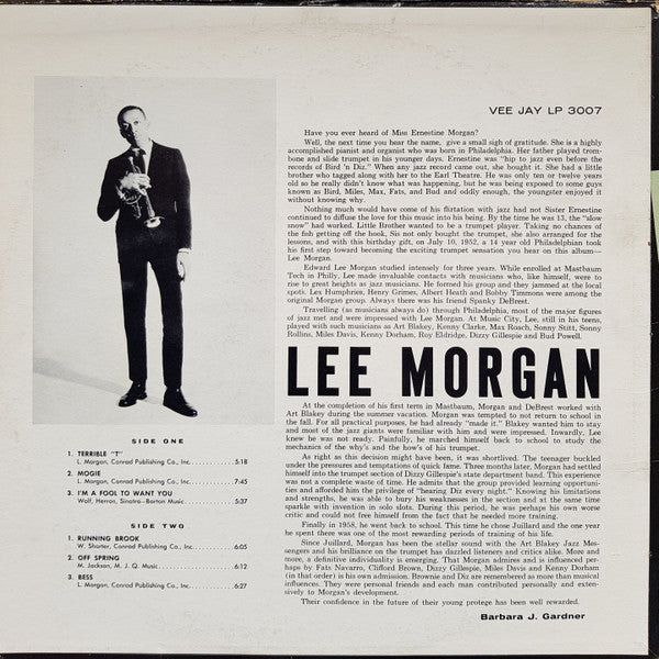 Lee Morgan ~ Here's Lee Morgan (Vinyl) - Djungel & Jazz