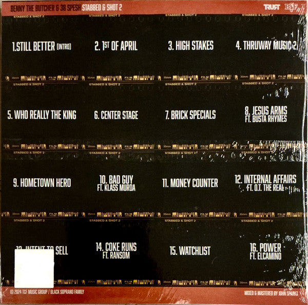 Benny & 38 Spesh ~ Stabbed & Shot 2 (Vinyl) - Djungel & Jazz