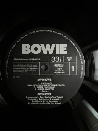 David Bowie ~ David Bowie (Vinyl) - Djungel & Jazz