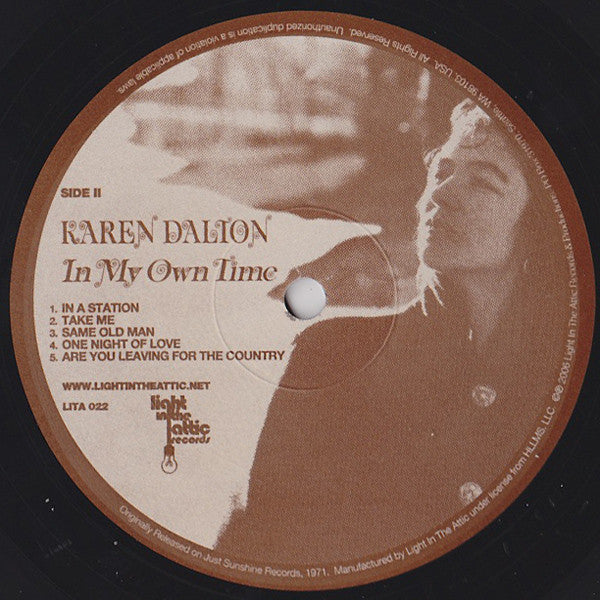 Karen Dalton ~ In My Own Time (Vinyl) - Djungel & Jazz