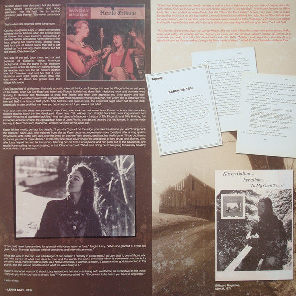 Karen Dalton ~ In My Own Time (Vinyl) - Djungel & Jazz