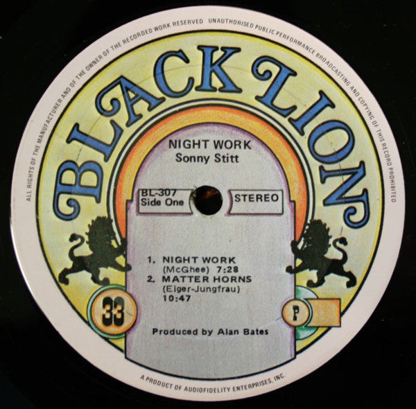 Sonny Stitt & The Giants ~ Night Work (Vinyl) - Djungel & Jazz