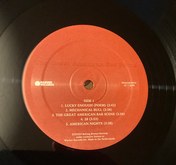 Zach Bryan ~ The Great American Bar Scene (Vinyl) - Djungel & Jazz