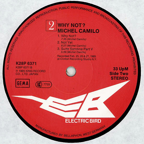 Michel Camilo : Why Not? (LP, Album)
