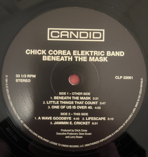 The Chick Corea Elektric Band ~ Beneath The Mask (Vinyl) - Djungel & Jazz