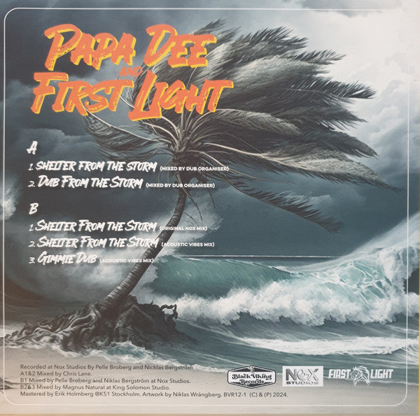Papa Dee And First Light (9) : Shelter From The Storm (12")