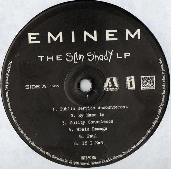 Eminem ~ The Slim Shady LP (Vinyl) - Djungel & Jazz