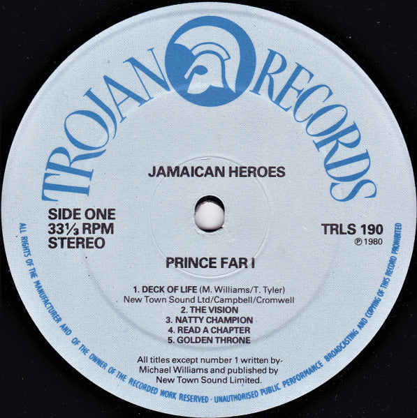 Prince Far I : Jamaican Heroes (LP, Album)