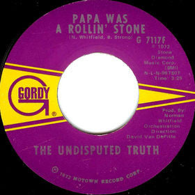 The Undisputed Truth ~ Papa Was A Rollin' Stone (Vinyl) - Djungel & Jazz