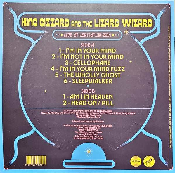 King Gizzard And The Lizard Wizard ~ Live At Levitation 2014 (Vinyl) - Djungel & Jazz