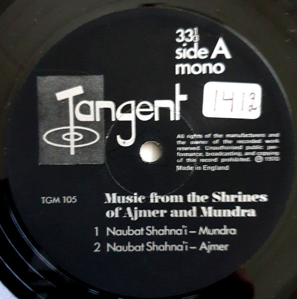 Various ~ Music From The Shrines Of Ajmer And Mundra (Vinyl) - Djungel & Jazz