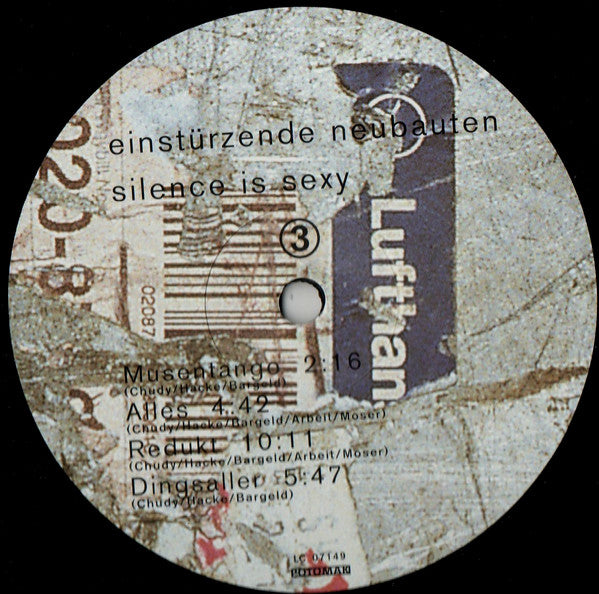 Einstürzende Neubauten ~ Silence Is Sexy (Vinyl) - Djungel & Jazz