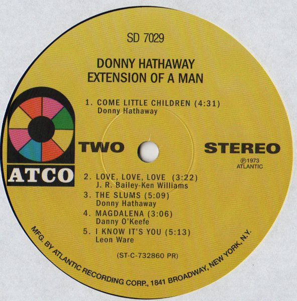 Donny Hathaway ~ Extension Of A Man (Vinyl) - Djungel & Jazz