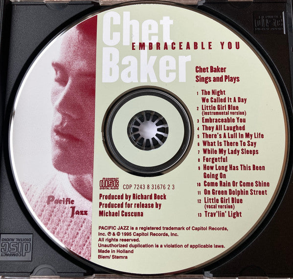 Chet Baker : Embraceable You (CD, Album)